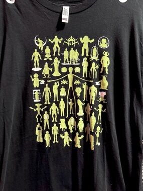AlienWe Shirt by Chopshop 50 Famous Celebrity Aliens T-shirt Size L